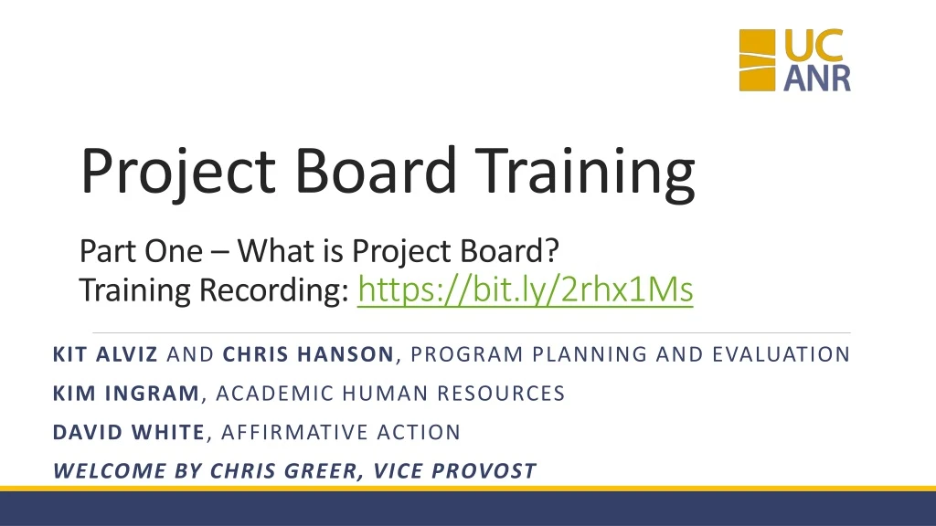 project board training part one what is project board training recording https bit ly 2rhx1ms