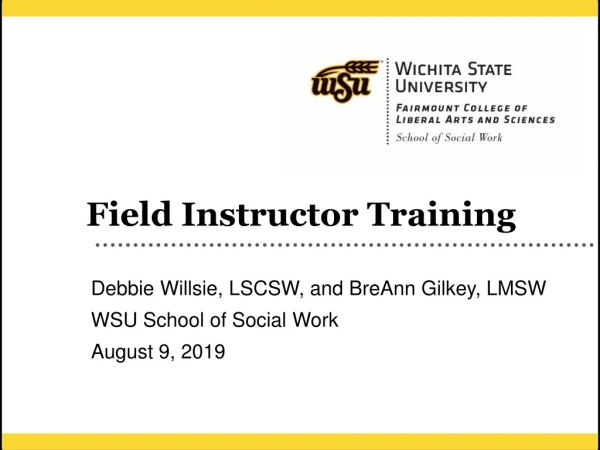 Field Instructor Training