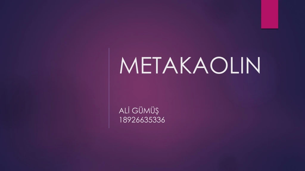 metakaolin al g m 18926635336