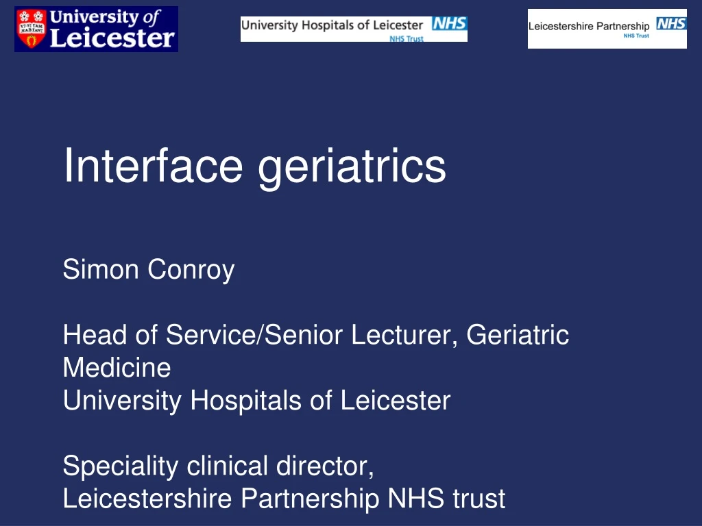 interface geriatrics