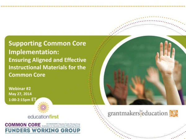 Supporting Common Core Implementation: