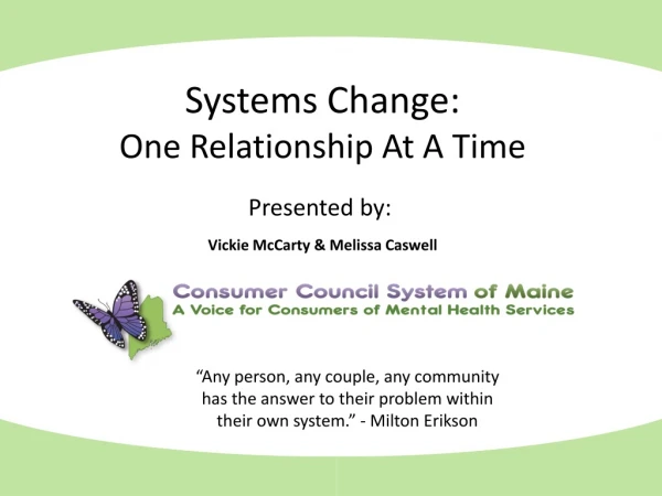 Systems Change: One Relationship At A Time