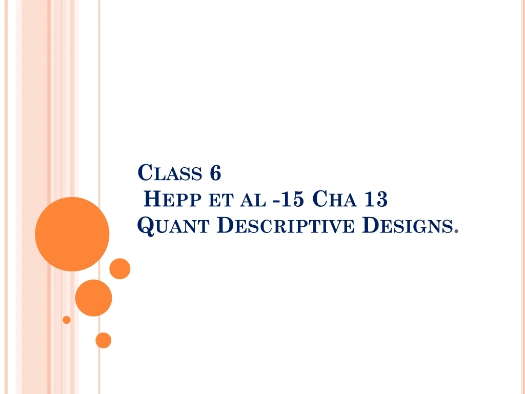 class 6 hepp et al 15 cha 13 quant descriptive designs