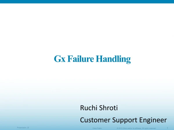 Gx Failure Handling
