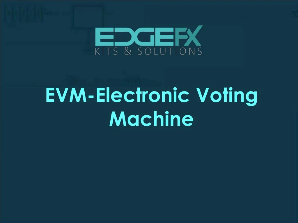 evm electronic voting machine
