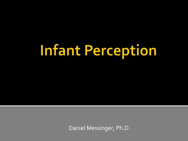 Infant Perception
