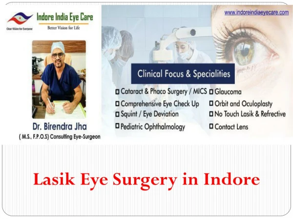 Lasik Eye surgery in Indore | Cataract surgeon in Indore