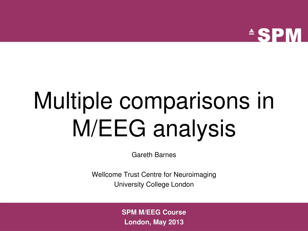 multiple comparisons in m eeg analysis