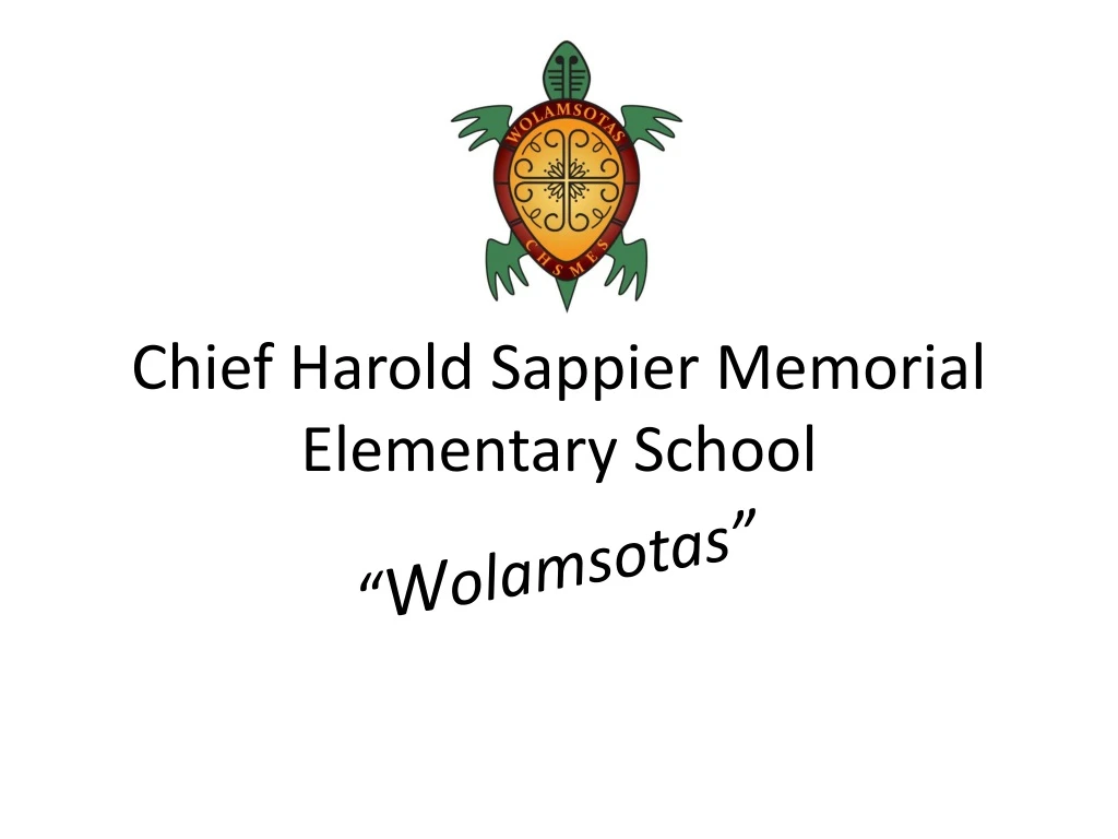 chief harold sappier memorial elementary school