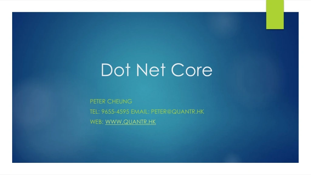 dot net core