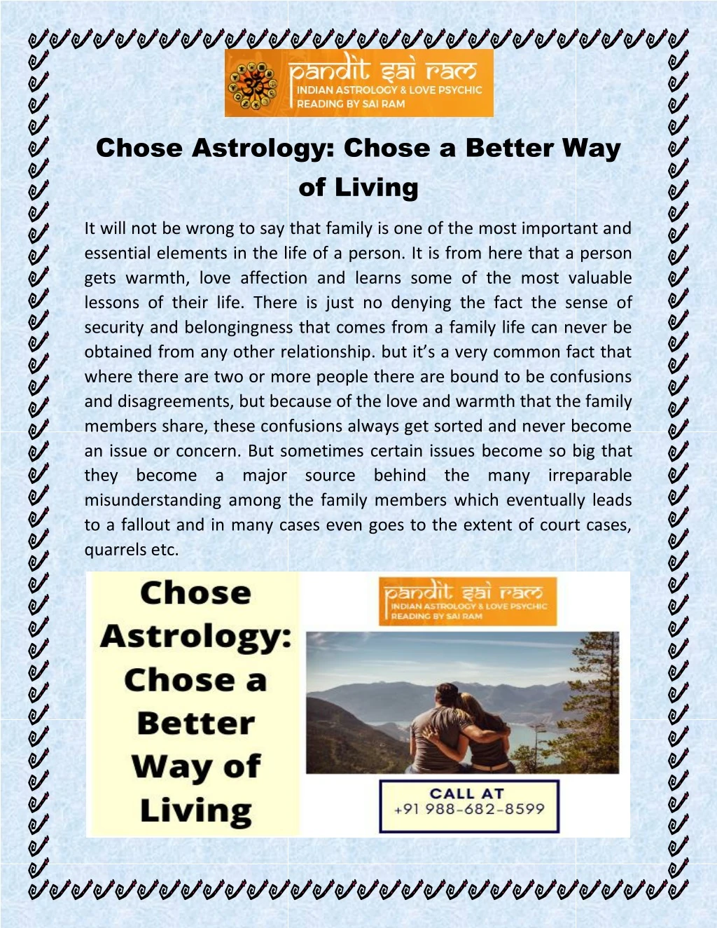 chose astrology chose a better way of living