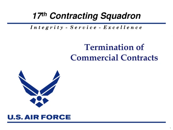 Termination of Commercial Contracts