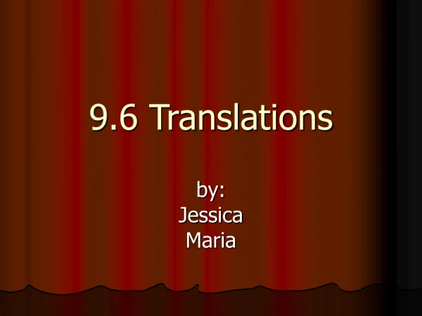 9.6 Translations