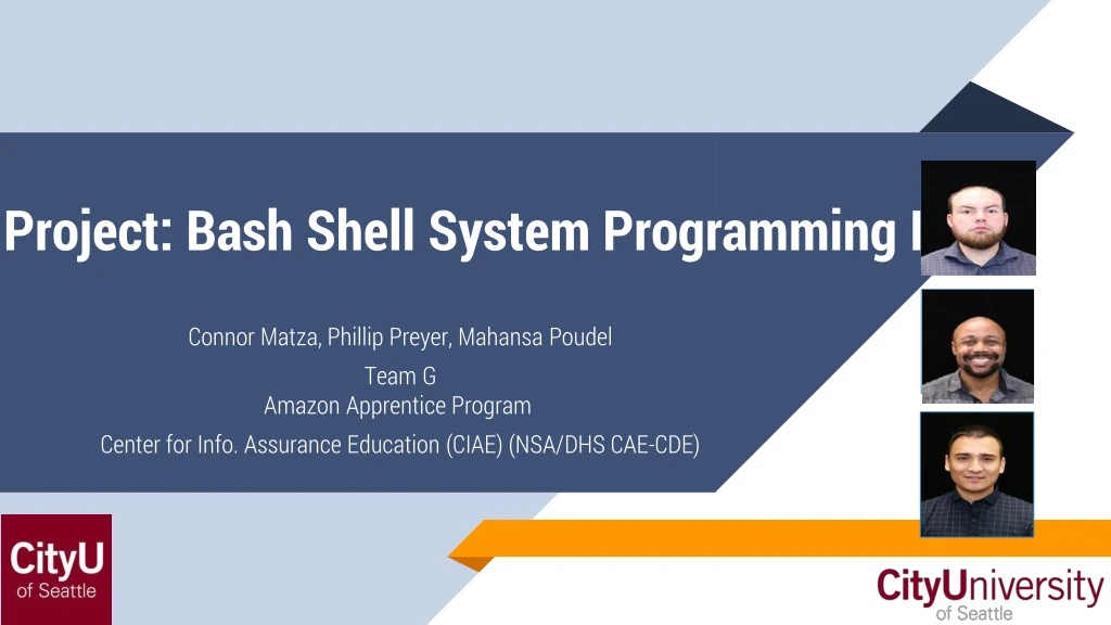 project bash shell system programming i