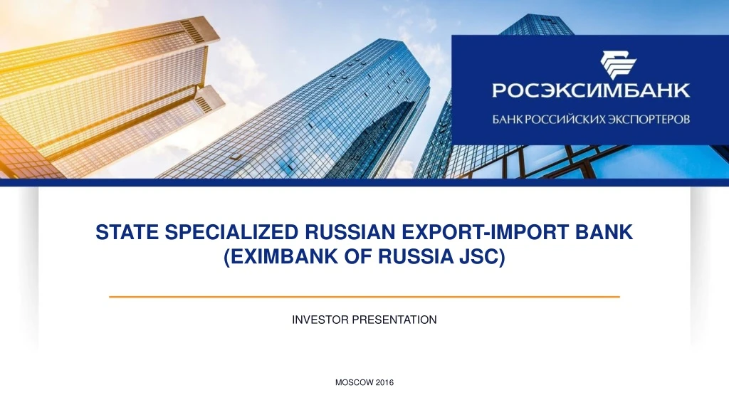 state specialized russian export import bank eximbank of russia jsc