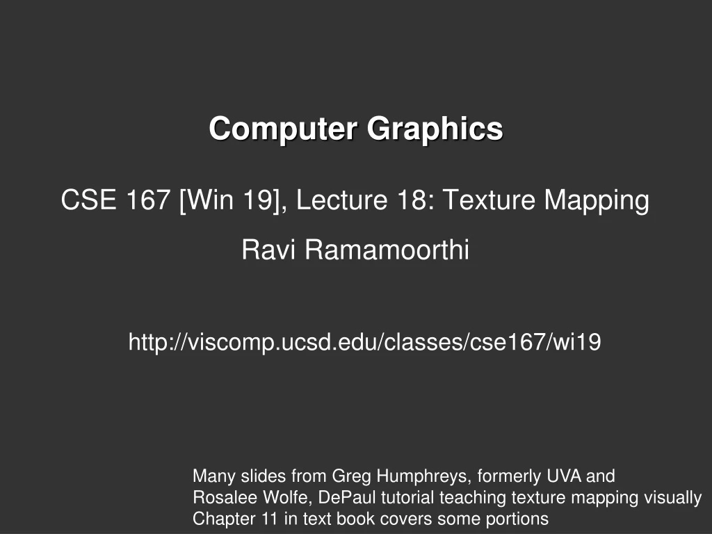 computer graphics