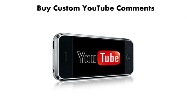 buy custom youtube comments
