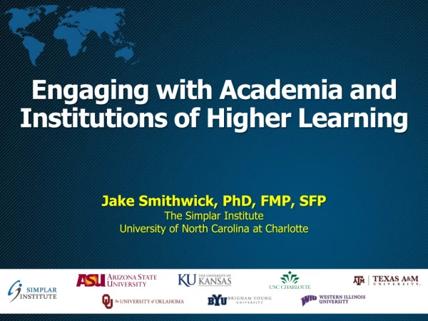 Engaging with Academia and Institutions of Higher Learning