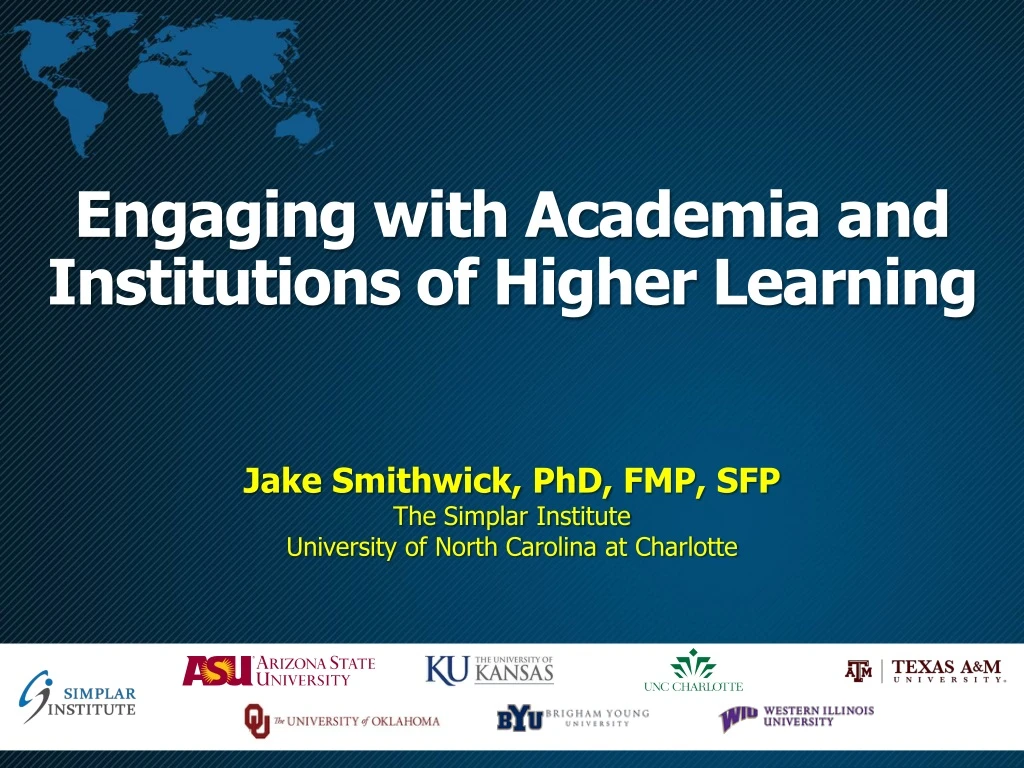 engaging with academia and institutions of higher learning