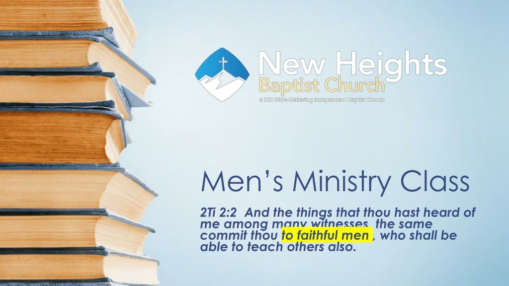 men s ministry class