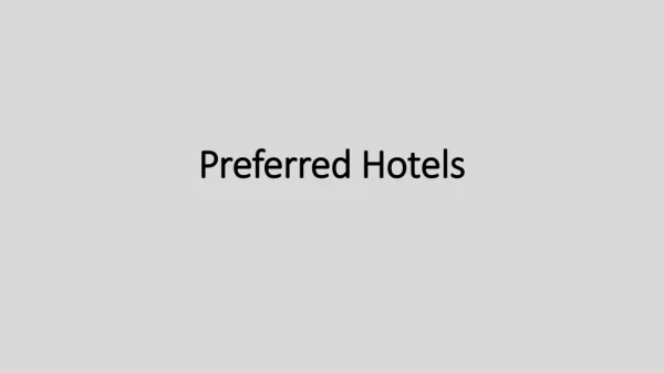 Preferred Hotels