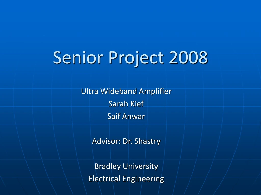 senior project 2008