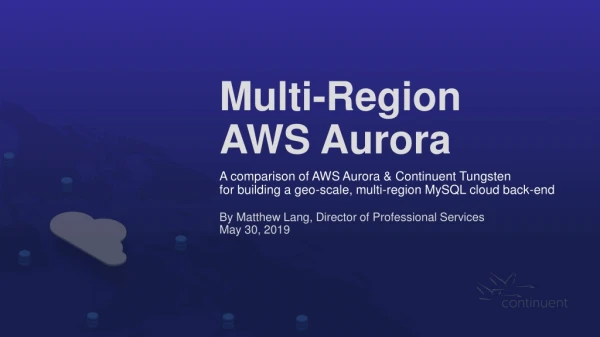 Multi-Region AWS Aurora