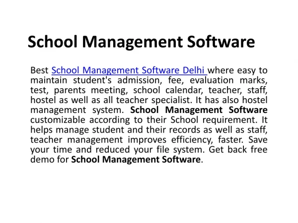 School Management Software, School rep, School Bus Tracking app, Delhi software company