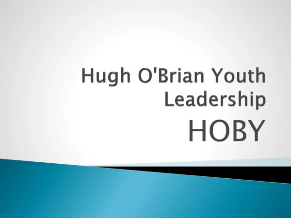 Hugh O'Brian Youth Leadership