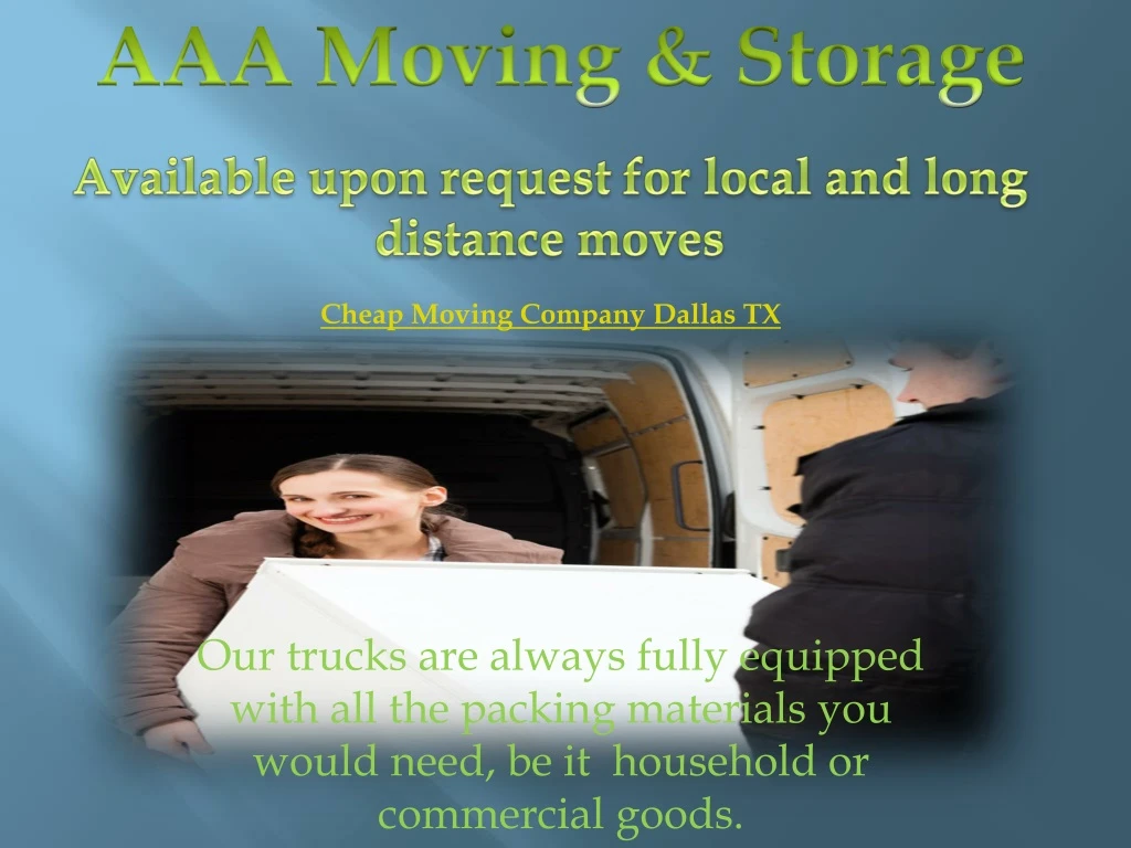 aaa moving storage