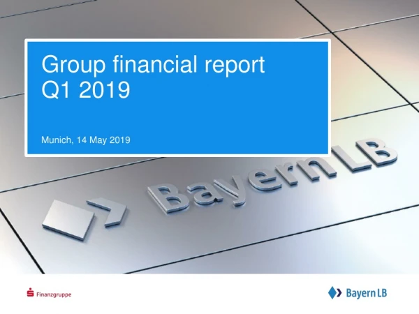 Group financial report Q1 2019