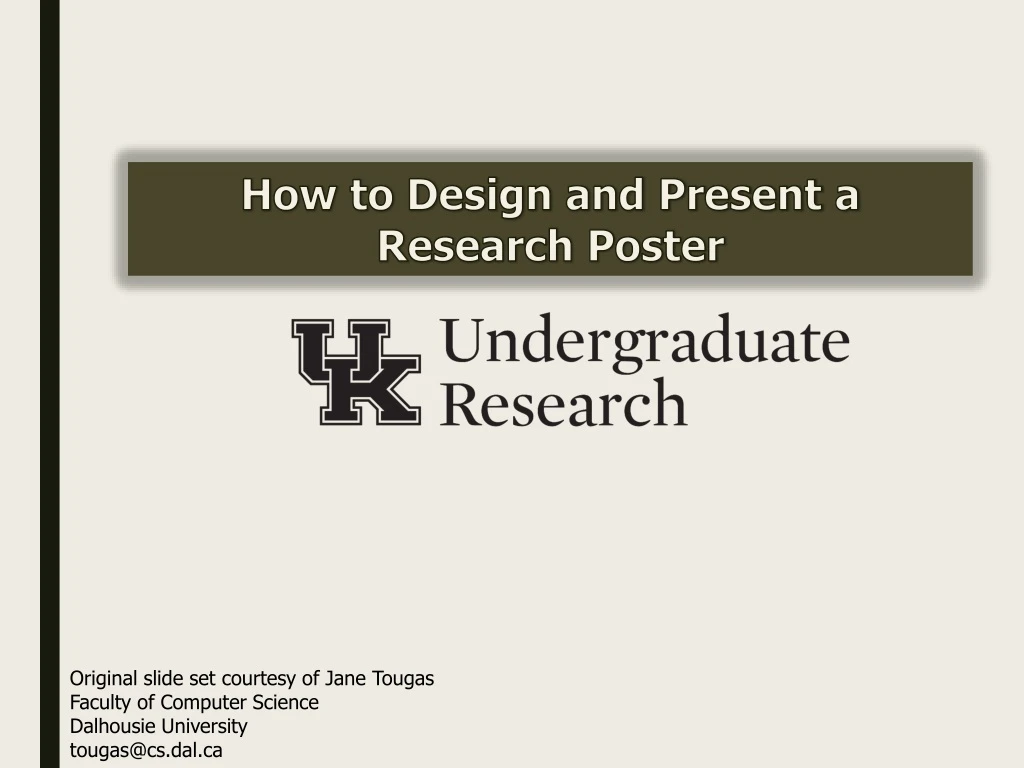 how to design and present a research poster