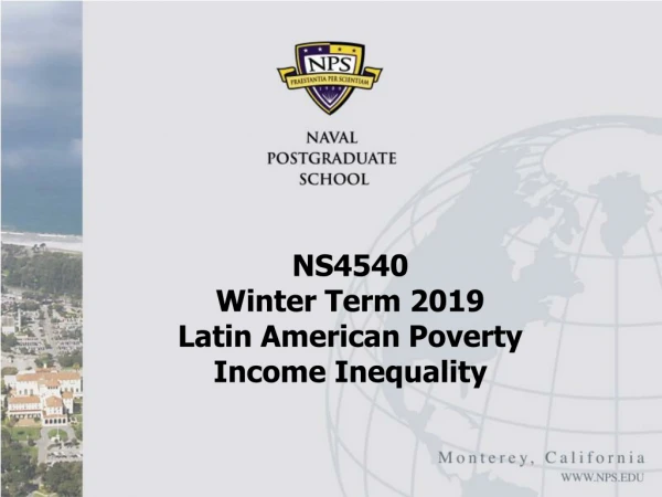 NS4540 Winter Term 2019 Latin American Poverty Income Inequality