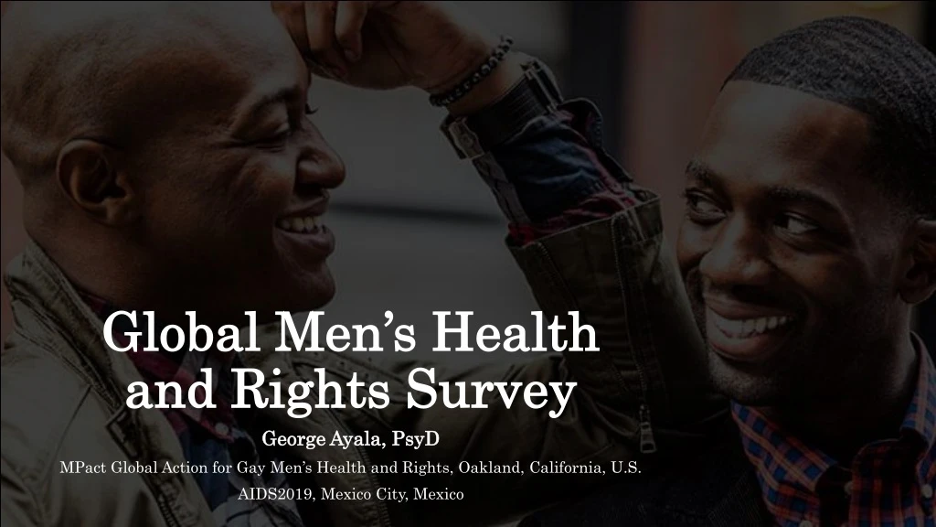 global men s health and rights survey