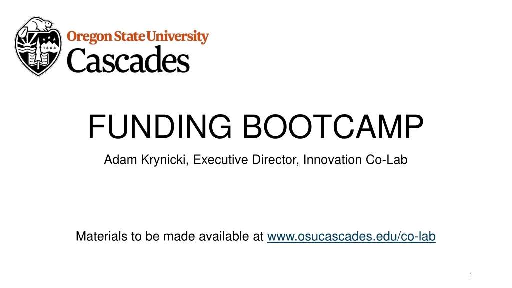 funding bootcamp