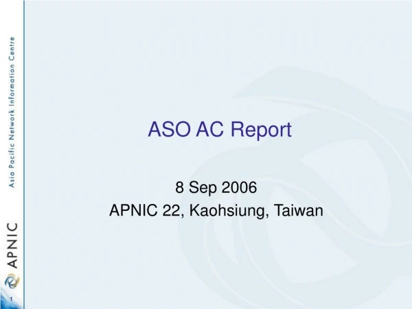 AS O AC Report