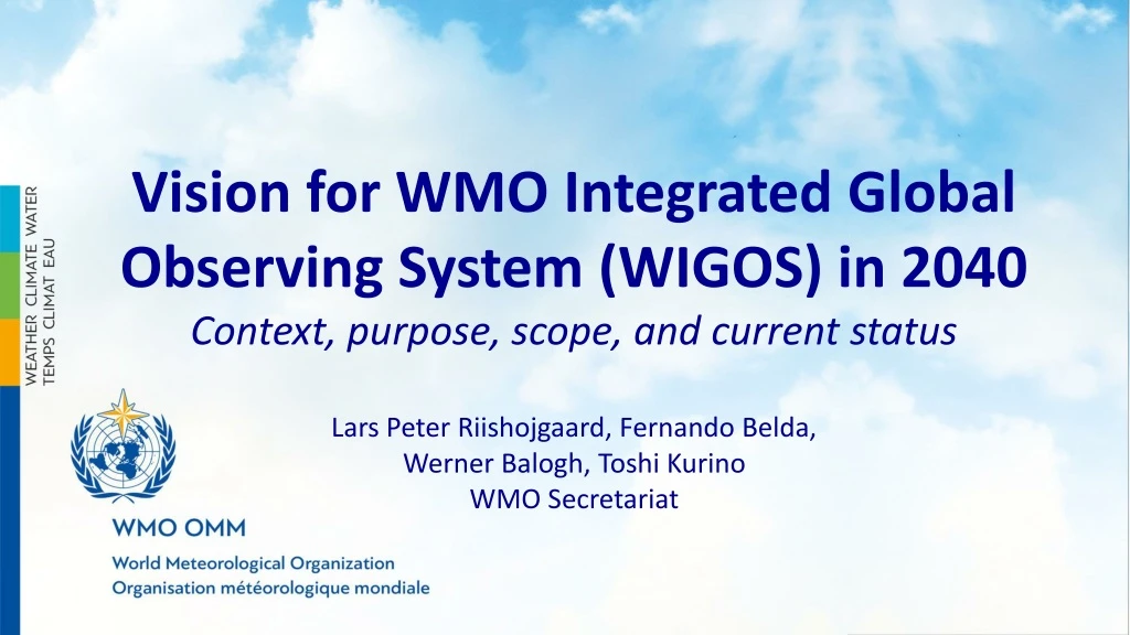 vision for wmo integrated global observing system