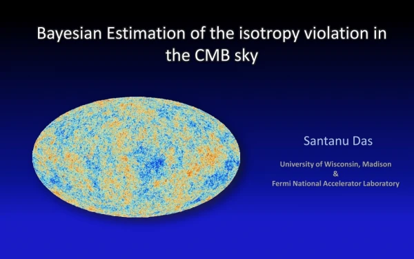 Bayesian Estimation of the isotropy violation in the CMB sky