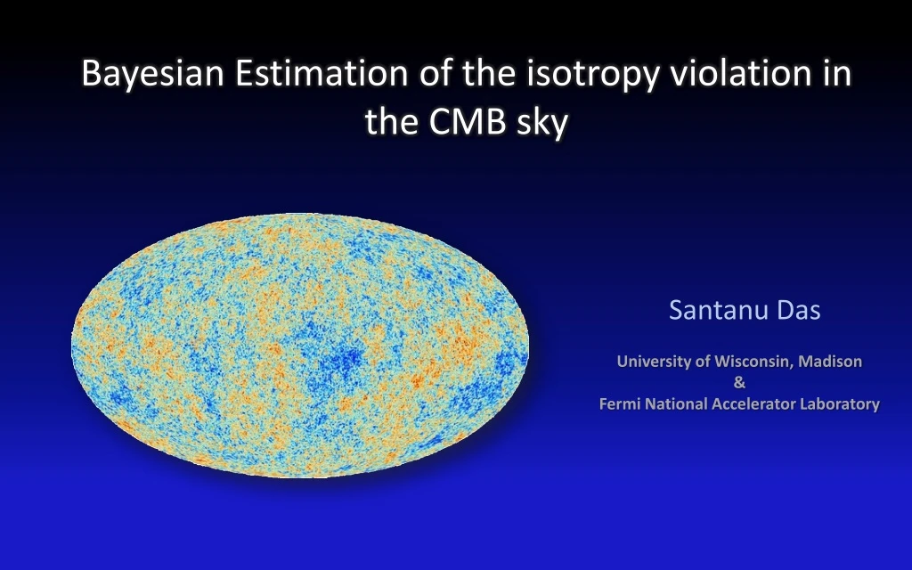 bayesian estimation of the isotropy violation