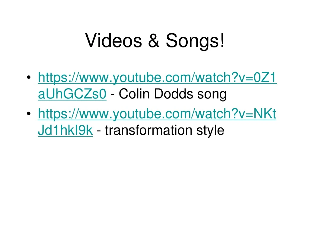 videos songs