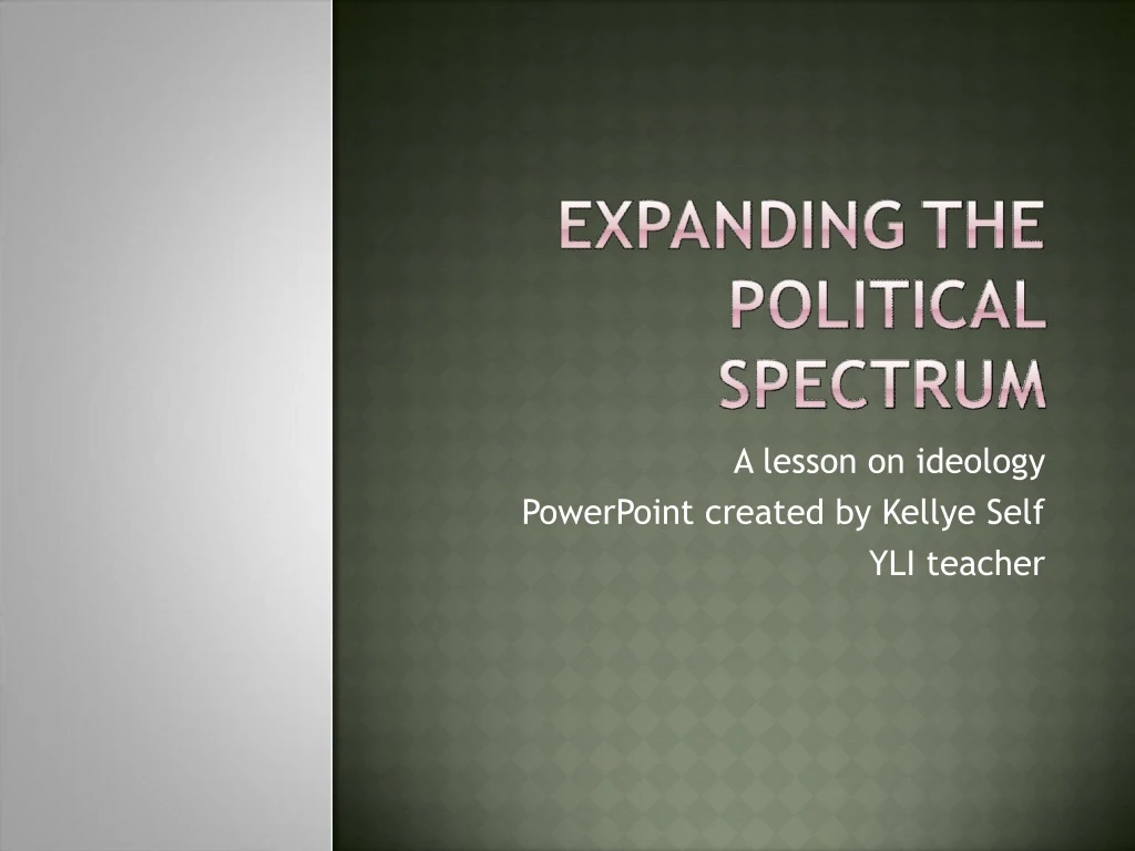a lesson on ideology powerpoint created by kellye