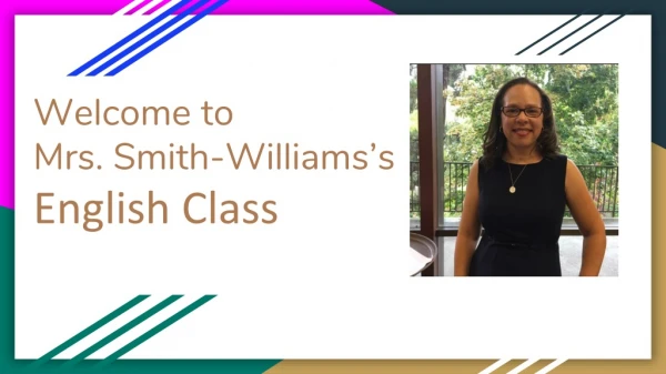 Welcome to Mrs. Smith-Williams’s