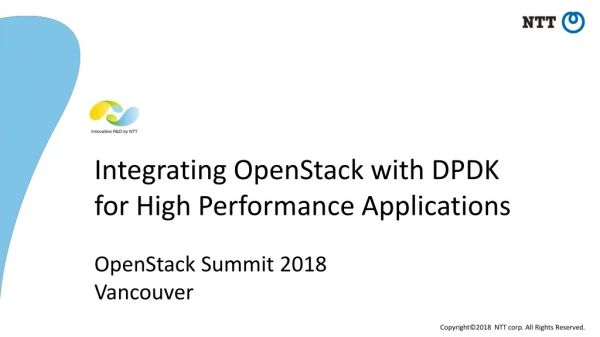 Integrating OpenStack with DPDK for High Performance Applications