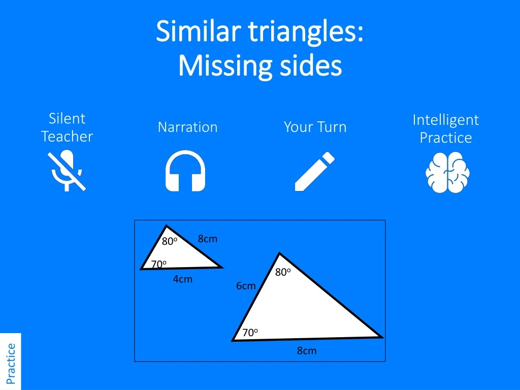 similar triangles missing sides