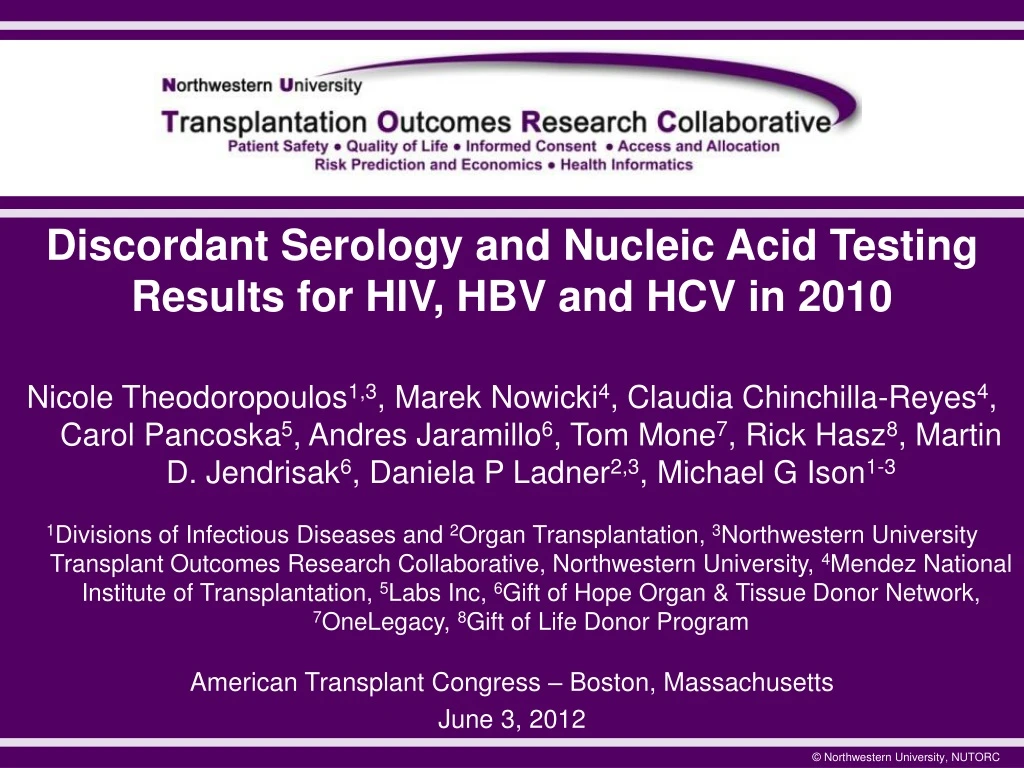 discordant serology and nucleic acid testing