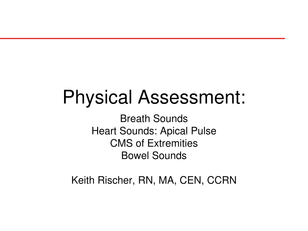 physical assessment