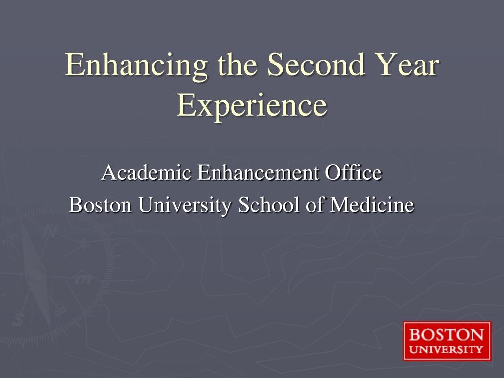 enhancing the second year experience