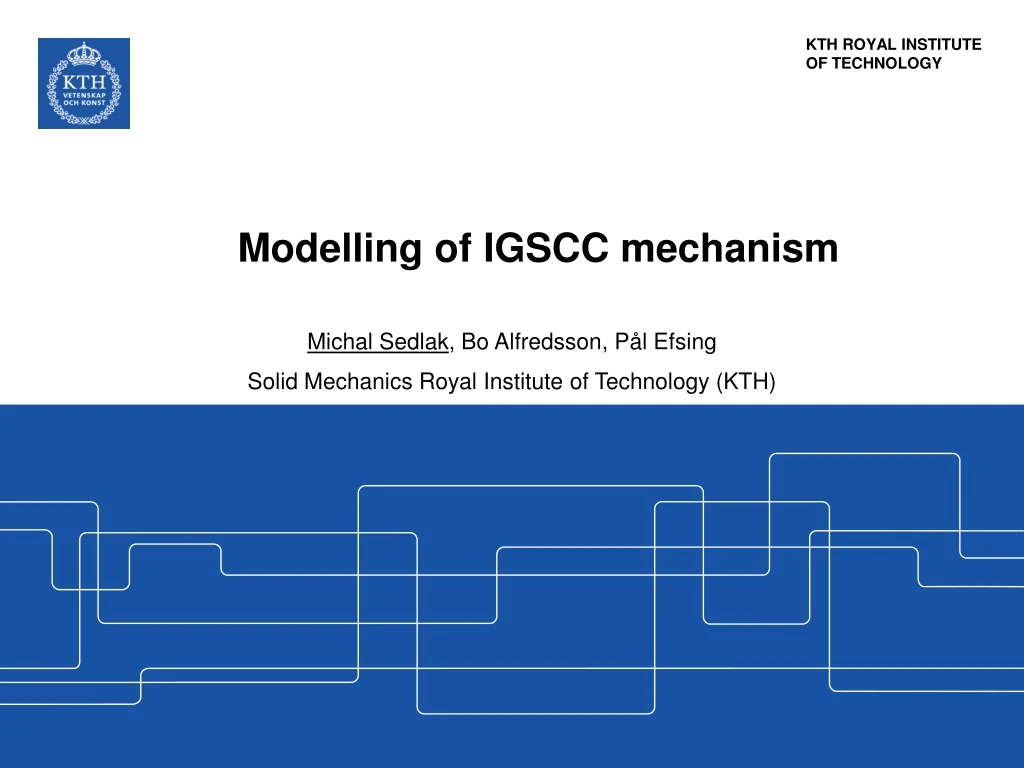 modelling of igscc mechanism