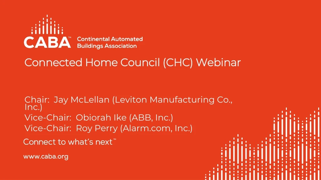 connected home council chc webinar