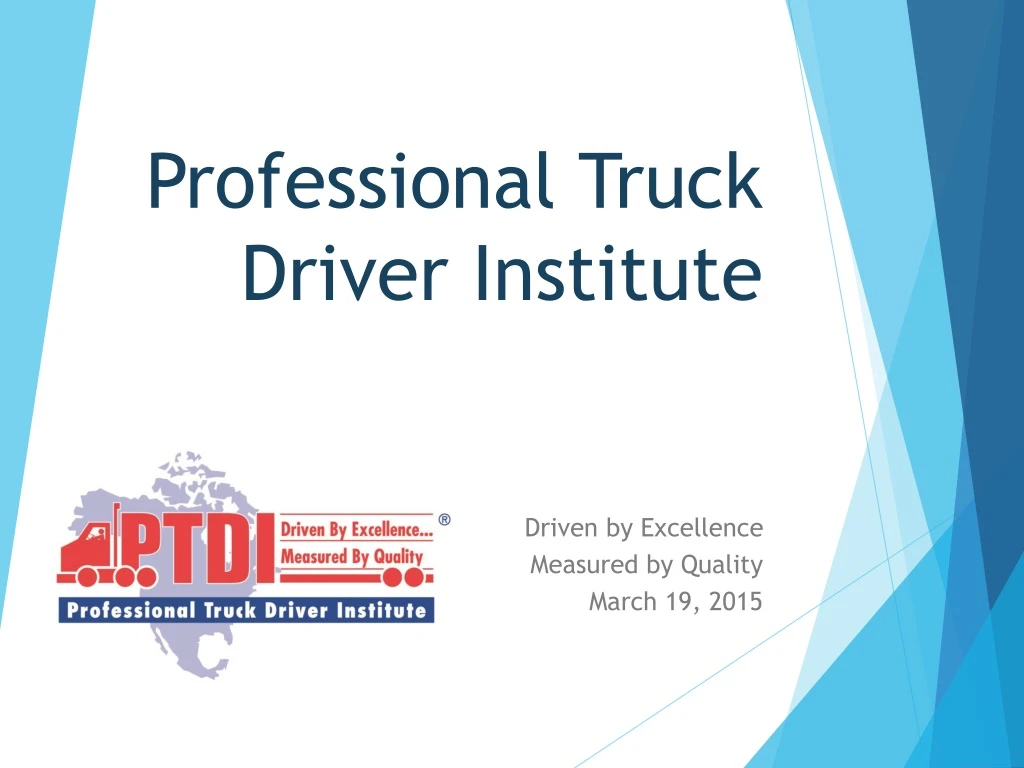 professional truck driver institute